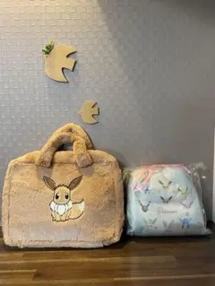 ポケモン イーブイ バッグ 巾着付きブランケット