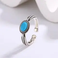 X608 リング レディース 指輪 ターコイズ トルコ石 シルバー S925