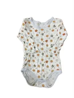 ベビー肌着 動物と果物柄 90cm バスタオル生地のベスト 2点セット