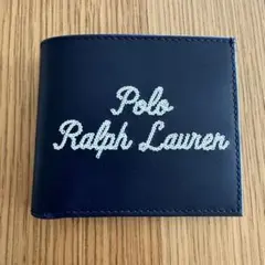 【新品未使用】Polo Ralph Lauren 二つ折り財布 ネイビー