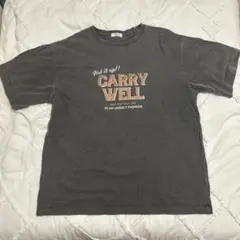 レディース メンズ チャコールグレー ヴィンテージ加工 半袖 Tシャツ 夏服のサムネイル