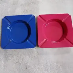［昭和レトロ］灰皿 (新品未使用) 2枚セット