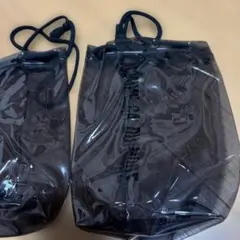 COMME CA DU MODE クリア 巾着バッグ 2個セット ミニショルダー