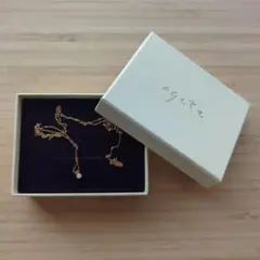 新品同様 agete ネックレス k18 0.1カラット