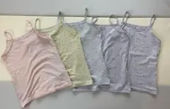 ユニクロ　女の子　キャミソール　エアリズム　5着セット　130