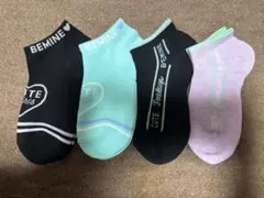 ⑦キッズ用靴下　女の子　ソックス　スニーカー丈　19〜24cm 女子　女児　新品