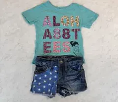 ２点セット　88 tees Tシャツ RAY ALICE ショートパンツ 100のサムネイル