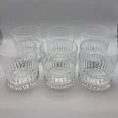 HOYA クリスタルロックグラス 6個セット