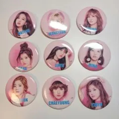 TWICE メンバー缶バッジ 9個