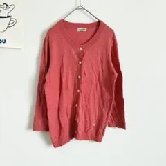 サマンサモスモス　クルーネックカーディガン　キレイめカジュアル　華やかカラー◎