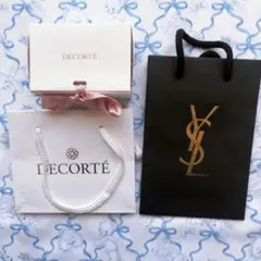 小サイズ 包装紙付 DECORTE イヴサンローラン ショッパー ギフトボックス