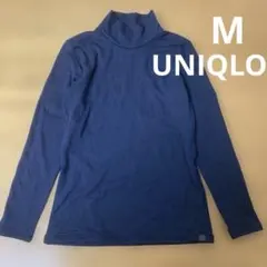ユニクロ　UNIQLO ヒートテックウルトラウォームハイネックT 紺色　超極暖