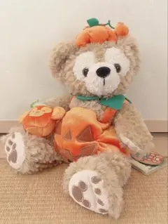 TDS 未使用 ダッフィー ハロウィン タグ付き ぬいぐるみポーチ