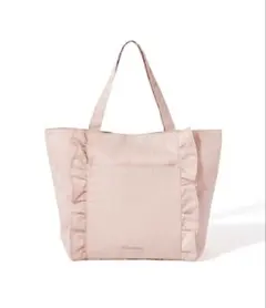 Francfranc ロゴ レジャーバッグ フリル ピンク