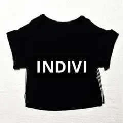 INDIVI 前後異素材トップス ニット ブラウス カットソー