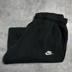 NIKE スウェットパンツ ブラック ワンポイント刺繍ロゴ XL
