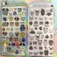 正規品　うるちゅるポップシールmojojojo コットンパフィー　セット