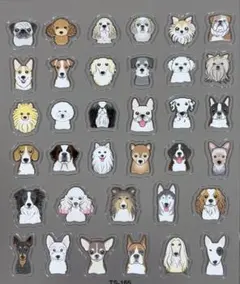 ネイルシール 犬 ネイルアート アニマル シンプル ドッグ RS.05