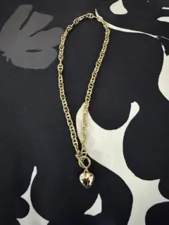 ゴールドハートチャームネックレス