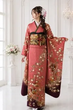美品 正絹縮緬 振袖 駒刺繍 金彩 藤花 御所車 成人式 晴れ着 美品 正絹縮緬 振袖 駒刺繍 金彩 藤花 御所車 成人式 晴れ着 - メルカリ