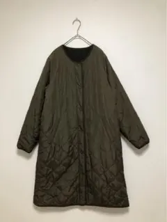 アーバンリサーチサニーレーベル　リバーシブル　ボア　キルティング　コート　カーキ