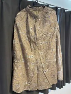 earth Natural Label 花柄　ロングスカート
