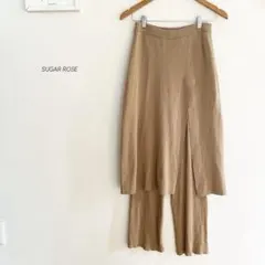 SUGAR ROSE ひんやり素材レイヤードパンツ　6609のサムネイル