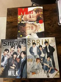 M!LK掲載雑誌 3冊セット&ステッカー　smart スプリング メンズノンノ
