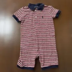ラルフローレン　RALPH LAUREN　ボーダー　半袖ロンパース　70cm