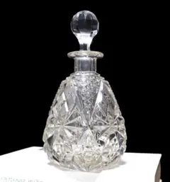オールド・バカラ 珍品 ベル型金彩装飾クリスタルオブジェ ディアマン
