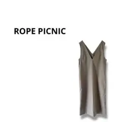 【ロペピクニック】ワンピース　ノースリーブ　重ね着　チェック　38