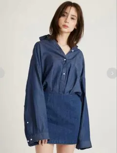 【美品】snidel スナイデル　ワンピース　デニム