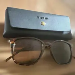 SHEIN サングラス べっ甲柄 ケース付き