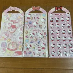 【正規品】サンリオ　ハローキティ　ぷくぷくシール　ぷっくりシール　3種