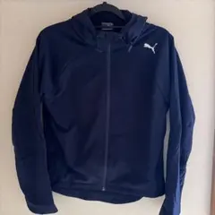 PUMA プーマ フード付き ナイロンジャケット ネイビー
