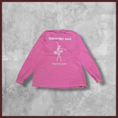 ピンク 長袖カットソー
