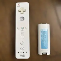 Wiiリモコン ホワイト バッテリーカバー付き