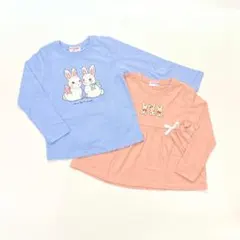 子供服 女の子 120cm 長袖 Tシャツ まとめ売り 新品 YFN2-2