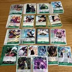 ワンピース カードゲーム　ミホーク 緑まとめ売り① R &ノーマルカード