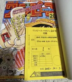 ONE PIECE magazine ワンピースマガジン 20 新品 プロモ付き