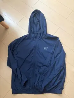 GAP ネイビー ナイロンジャケット フード付きのサムネイル