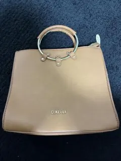 D.KELLY ブラウン ハンドバッグ