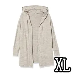 Daily Ritual カーディガン XL ベージュ フード ニット LL