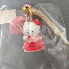 神戸限定ハローキティ根付ストラップ傘【サンリオ】ご当地限定