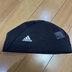 アディダス adidas 水泳キャップ メッシュ スイムキャップ 水泳帽子 黒のサムネイル