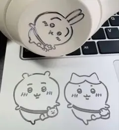 ちしゃ様専用　　メタルステッカー3枚セット　ちいかわ　うさぎ　ハチワレ