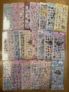 ボンボンドロップシール　プチドロップ　コットンパフィ　ディズニー　サンリオ