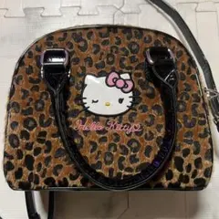 ハローキティ ヒョウ柄 ショルダーバッグ