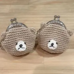 ハンドメイド　キーリング付きがま口