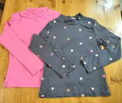 H&M ハート柄 長袖カットソー 2枚セット